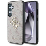 Samsung Galaxy S25+ Guess 4G Big Metal Logo Hybrid Cover - Pink