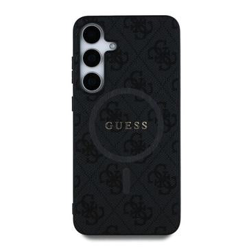 Samsung Galaxy S25+ Guess 4G farvet ringcover - MagSafe-kompatibel - Sort