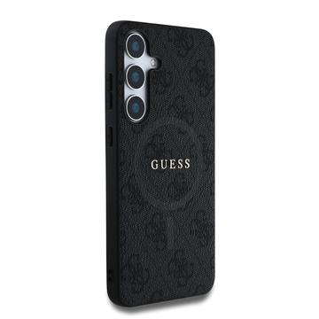 Samsung Galaxy S25+ Guess 4G farvet ringcover - MagSafe-kompatibel - Sort