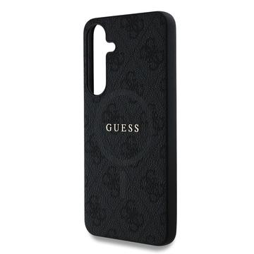 Samsung Galaxy S25+ Guess 4G farvet ringcover - MagSafe-kompatibel - Sort