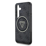 Samsung Galaxy S25+ Guess 4G Glitter Triangle Buttons MagSafe Cover - Sort
