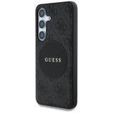 Samsung Galaxy S25+ Guess 4G Round Patch Classic Logo Cover - MagSafe-kompatibel - Sort