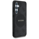 Samsung Galaxy S25+ Guess 4G Round Patch Classic Logo Cover - MagSafe-kompatibel - Sort