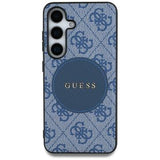 Samsung Galaxy S25+ Guess 4G Round Patch Classic Logo Cover - MagSafe-kompatibel - Blå