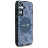 Samsung Galaxy S25+ Guess 4G Round Patch Classic Logo Cover - MagSafe-kompatibel - Blå