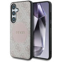 Samsung Galaxy S25+ Guess 4G Round Patch Classic Logo Cover - MagSafe-kompatibel - Pink
