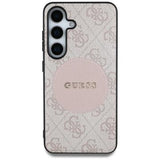 Samsung Galaxy S25+ Guess 4G Round Patch Classic Logo Cover - MagSafe-kompatibel - Pink