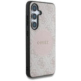 Samsung Galaxy S25+ Guess 4G Round Patch Classic Logo Cover - MagSafe-kompatibel - Pink