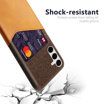 Samsung Galaxy S25+ KSQ Cover med Kortholder - Orange