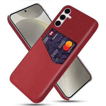 Samsung Galaxy S25+ KSQ Cover med Kortholder - Rød