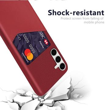 Samsung Galaxy S25+ KSQ Cover med Kortholder - Rød