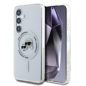 Samsung Galaxy S25+ Karl Lagerfeld IML Karl&Choupette Heads Cover - MagSafe-kompatibel - Gennemsigtig