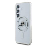 Samsung Galaxy S25+ Karl Lagerfeld IML Karl&Choupette Heads Cover - MagSafe-kompatibel - Gennemsigtig