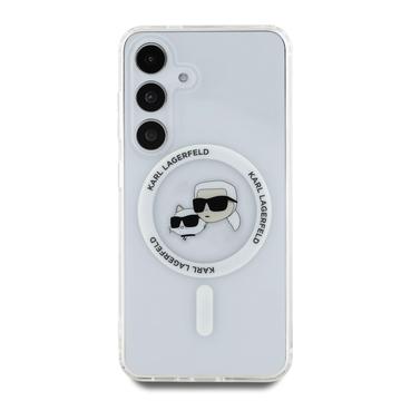 Samsung Galaxy S25+ Karl Lagerfeld IML Karl&Choupette Heads Cover - MagSafe-kompatibel - Gennemsigtig