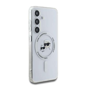Samsung Galaxy S25+ Karl Lagerfeld IML Karl&Choupette Heads Cover - MagSafe-kompatibel - Gennemsigtig