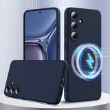 Samsung Galaxy S25+ Liquid Silikone Cover - MagSafe Kompatibel - Mørkeblå