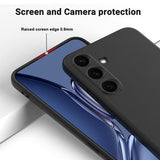 Samsung Galaxy S25+ Flydende silikone cover med håndrem - sort