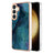 Samsung Galaxy S25+ Marmormønster Galvaniseret IMD TPU Cover - Grøn