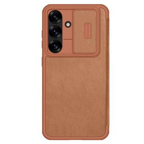 Samsung Galaxy S25+ Nillkin Qin Pro Flip Cover - Brun