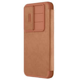 Samsung Galaxy S25+ Nillkin Qin Pro Flip Cover - Brun