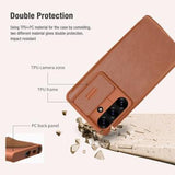 Samsung Galaxy S25+ Nillkin Qin Pro Flip Cover - Brun