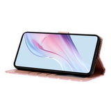 Samsung Galaxy S25+ Pung Etui med Prikket Mønster - Pink