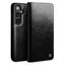 Samsung Galaxy S25+ Qialino Classic Læderpung - Sort