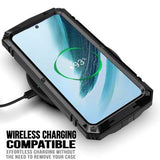 Samsung Galaxy S25+ R-Just Premium cover med kickstand og skærmbeskytter i hærdet glas - Sort