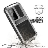 Samsung Galaxy S25+ R-Just Premium cover med kickstand og skærmbeskytter i hærdet glas - Sølv