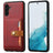 Samsung Galaxy S25+ Retro Style Cover med Pung - Rød