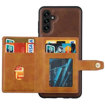 Samsung Galaxy S25+ Retro Style Cover med Pung - Rød
