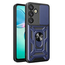 Samsung Galaxy S25+ Roterende Ring Hybrid Cover med Kameraskjold - Blå