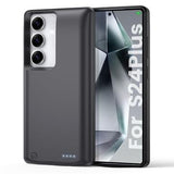 Samsung Galaxy S25+/S24+ batterietui med ekstra batteri - 10000mAh - sort