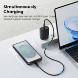 Samsung Galaxy S25+/S24+ batterietui med ekstra batteri - 10000mAh - sort