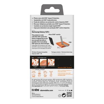 Samsung Galaxy S25+ SBS Extreme Active D3O Cover - Gennemsigtig