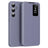 Samsung Galaxy S25+ Smart Clear View Flip etui med kortplads - grå-lilla