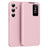Samsung Galaxy S25+ Smart Clear View Flip etui med kortplads - Pink