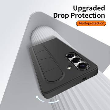 Samsung Galaxy S25+ Smart hybrid cover med stående greb - Sort