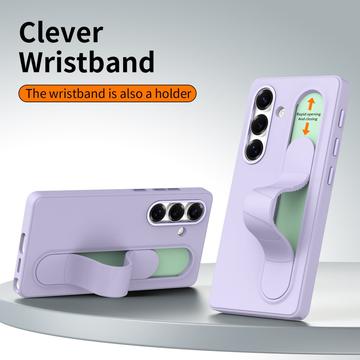 Samsung Galaxy S25+ Smart hybrid cover med stående greb - Lilla