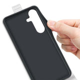 Samsung Galaxy S25+ Vertikal Flip Taske med Kortholder - Hvid