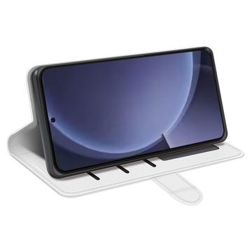 Samsung Galaxy S25+ Pung Taske med Magnetisk Lukning - Hvid