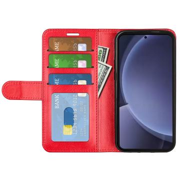 Samsung Galaxy S25+ Pung Taske med Magnetisk Lukning - Rød