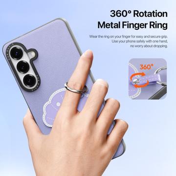 Samsung Galaxy S26 Dux Ducis Luvy cover med fingerring/håndrem - Lilla / Skal