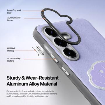 Samsung Galaxy S26 Dux Ducis Luvy cover med fingerring/håndrem - Lilla / Skal