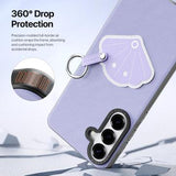 Samsung Galaxy S26 Dux Ducis Luvy cover med fingerring/håndrem - Lilla / Skal