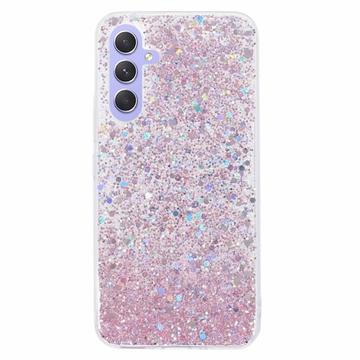 Samsung Galaxy S26 Glitter Flakes TPU Cover - Pink