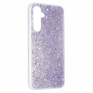 Samsung Galaxy S26 Glitter Flakes TPU Cover - Lilla