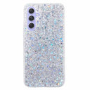 Samsung Galaxy S26 Glitter Flakes TPU Cover - Sølv