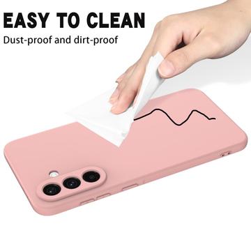 Samsung Galaxy S26 Flydende silikone cover med håndrem - Pink