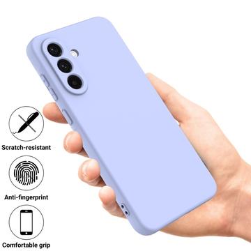 Samsung Galaxy S26 Flydende silikone cover med håndrem - Lilla